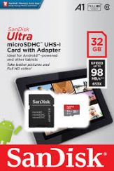 Thẻ nhớ Micro SD Sandisk Ultra 32GB A1